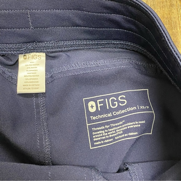 Figs Navy Blue Medical Scrub‎ Pant Size XSP Style T21004P - Picture 10 of 11